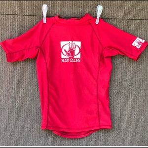 Body Glove red rashguard size 12